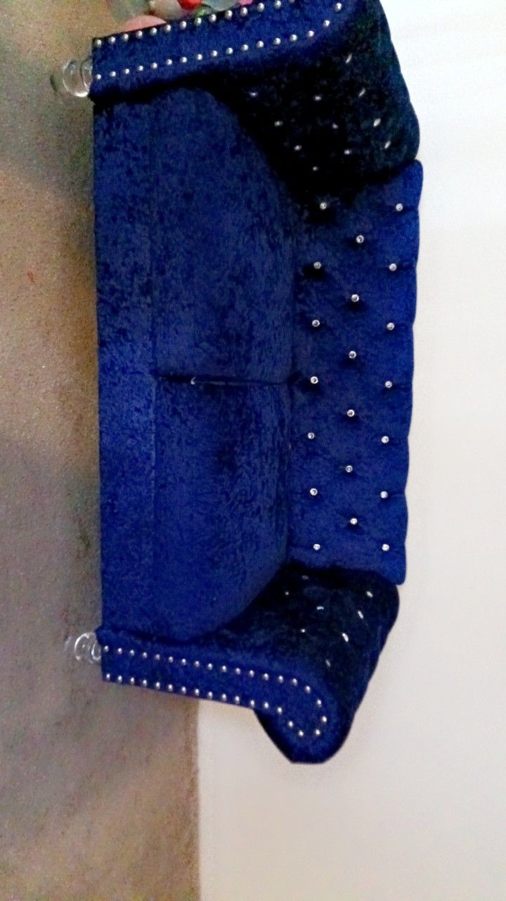 Blue Velvet Couch
