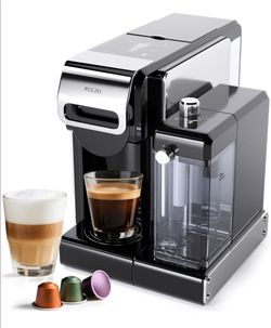 PULZO Espresso Machine with Automatic Milk Frother,Capsule Coffee Maker
Coffee Maker,Automatic Espresso Machine for K*cup Capsule/Ne*s Original/Ground