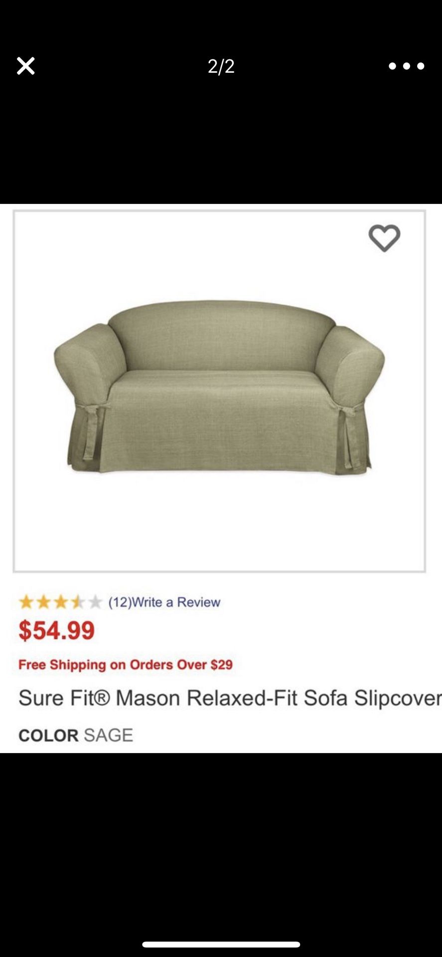 Love seat cover