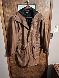 Vintage Ralph Lauren, leather trenchcoat