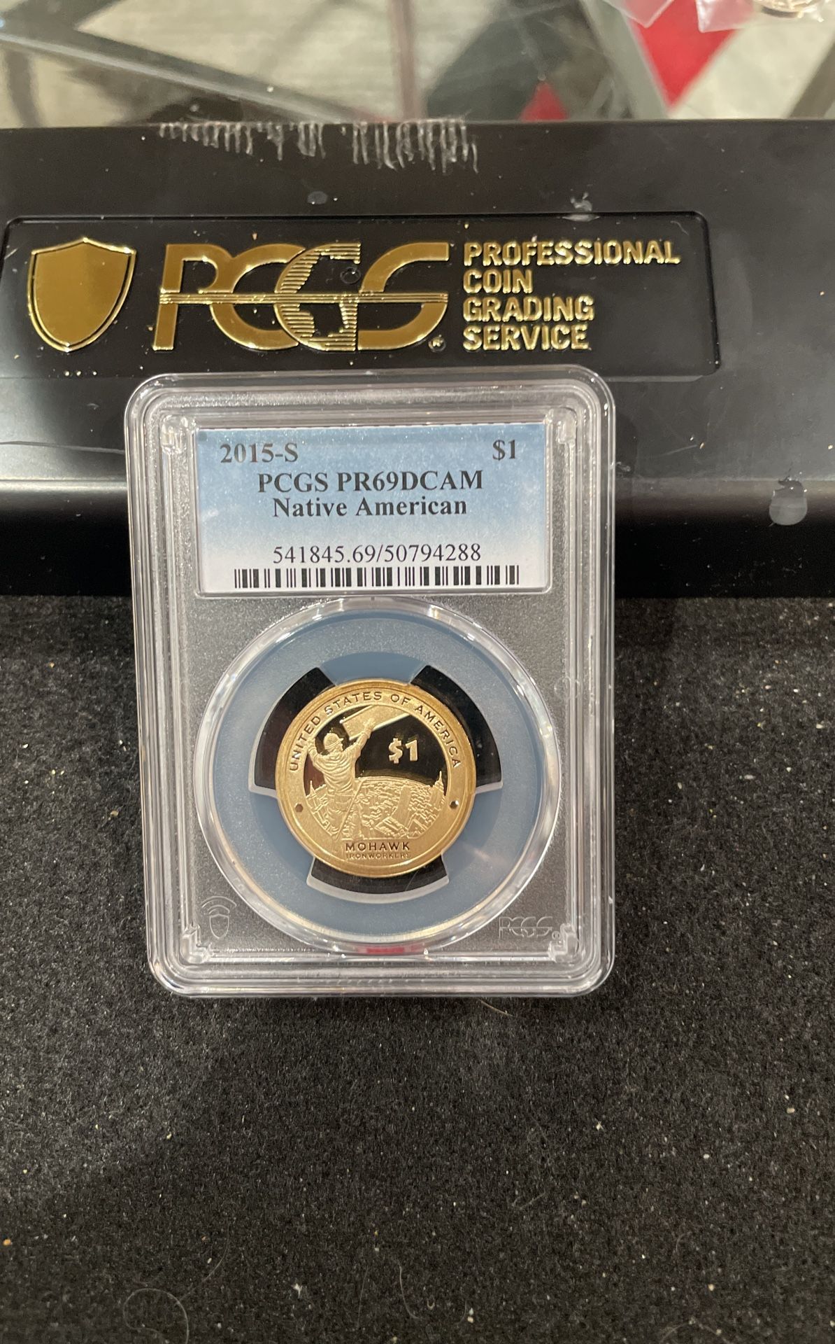 2015 S Gem Proof Native American Dollar Graded At PR69 With A Deep Cameo B-9