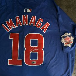Shota Imanaga Cubs Authentic Autographed MLB Jersey