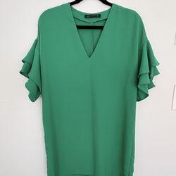 Zara! Saint Patrick’s Day Green Mini Dress Size Medium