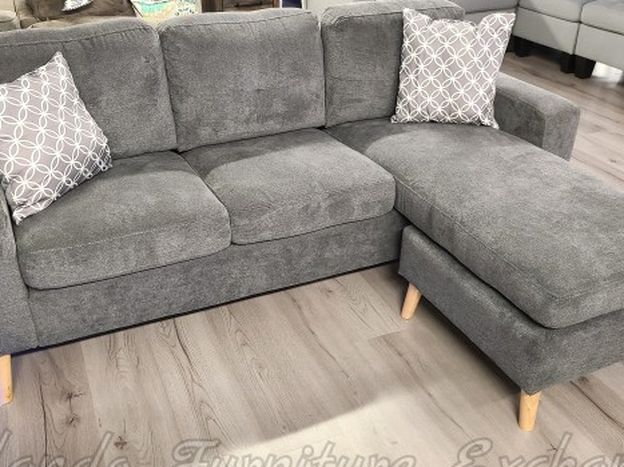 NEW GREY SECTIONAL SOFA COUCH