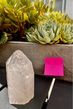 Clear quartz crystal