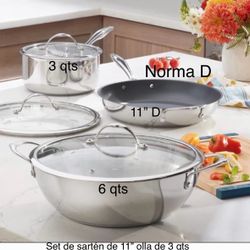 Set De Cacerola De 6 Qts Sartén De 10” Y Olla De 3 Qts Nuevas En Sus Cajas 🌺 Princess House 🌺