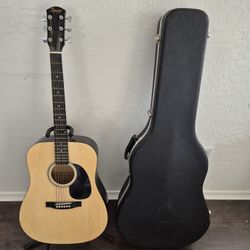 Squier By Fender Dreadnought Acoustic Guitar + Hardshell Case (Trades Okay)