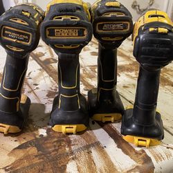 DEWALT 20v POWER DRILLS SET OF 4!!!