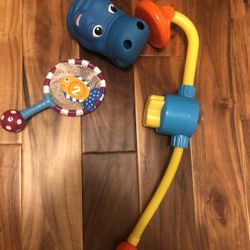 Bathtub  Toys  , Hippo Cover For Faucet .shower Toy . Net For Fishing 