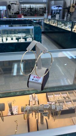 Gold hoop earrings