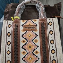 New Wrangler Aztec Tote Handbag Purse