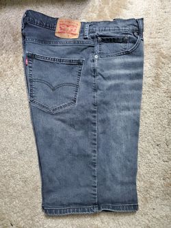 Levis Black Wash Shorts Adult Stretch Size 34
