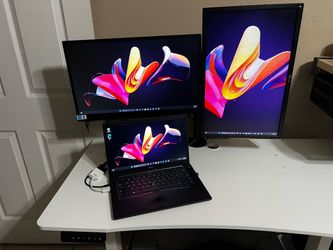 DELL LAPTOP SYSTEM/(2) MONITORS/SSD/WEBCAM(ALL INCLUDED)SYSTEM
