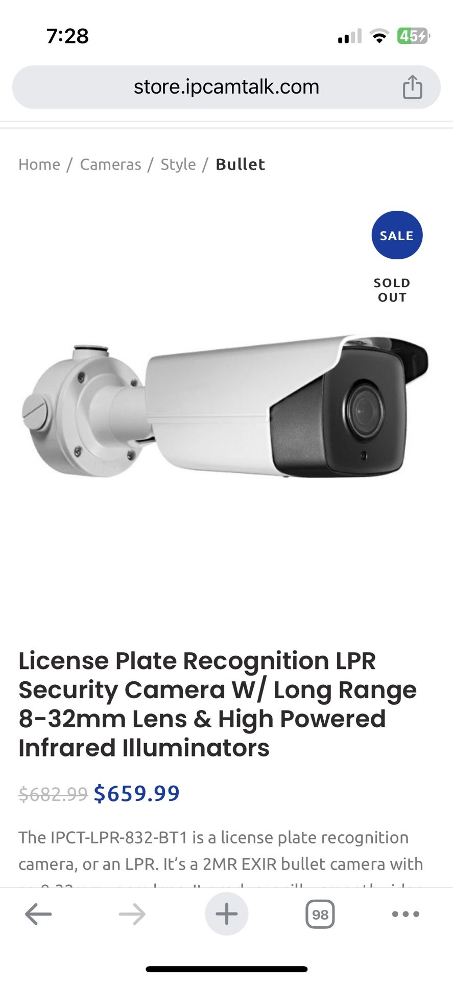 License Plate Recognition Security Camera