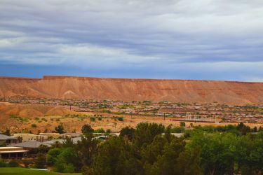 A Beautiful View Of  Mesa Mountains 