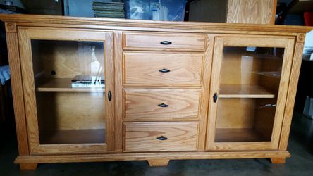 Oak TV stand
