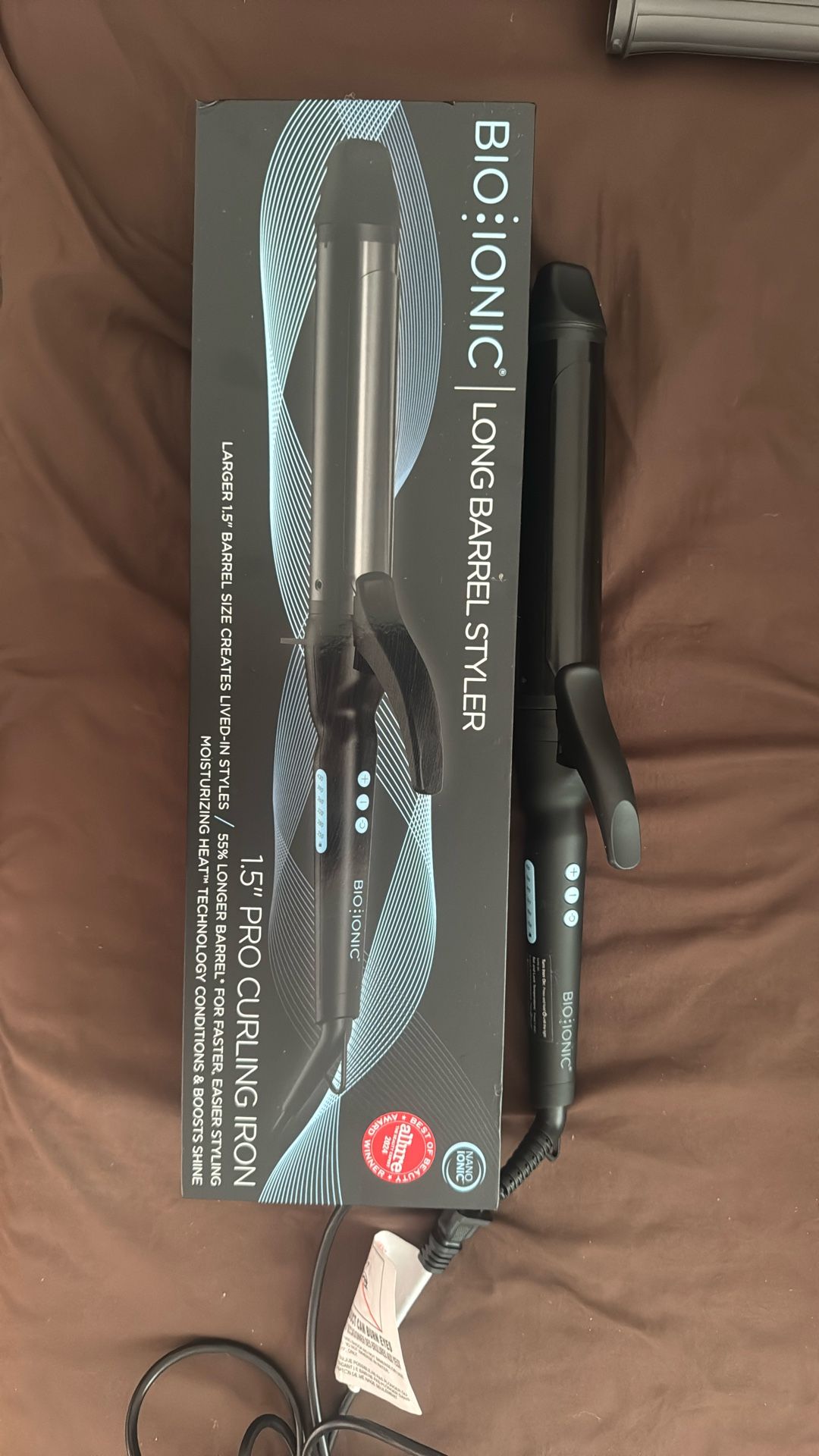 Bioionic long barrel curling iron 1.5 inch