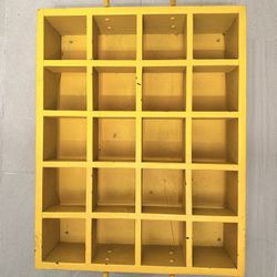 Solid Cubicle Wood Box $20