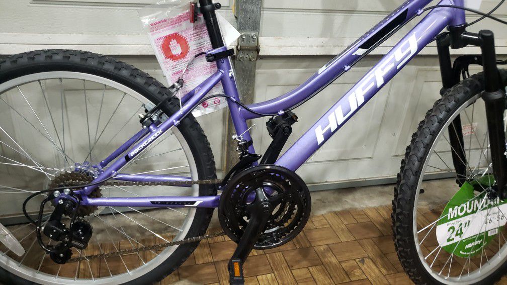 Brand new 24" mountain bike with front suspension.