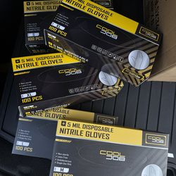 Heavy-Duty Black Nitrile Gloves - 100pcs