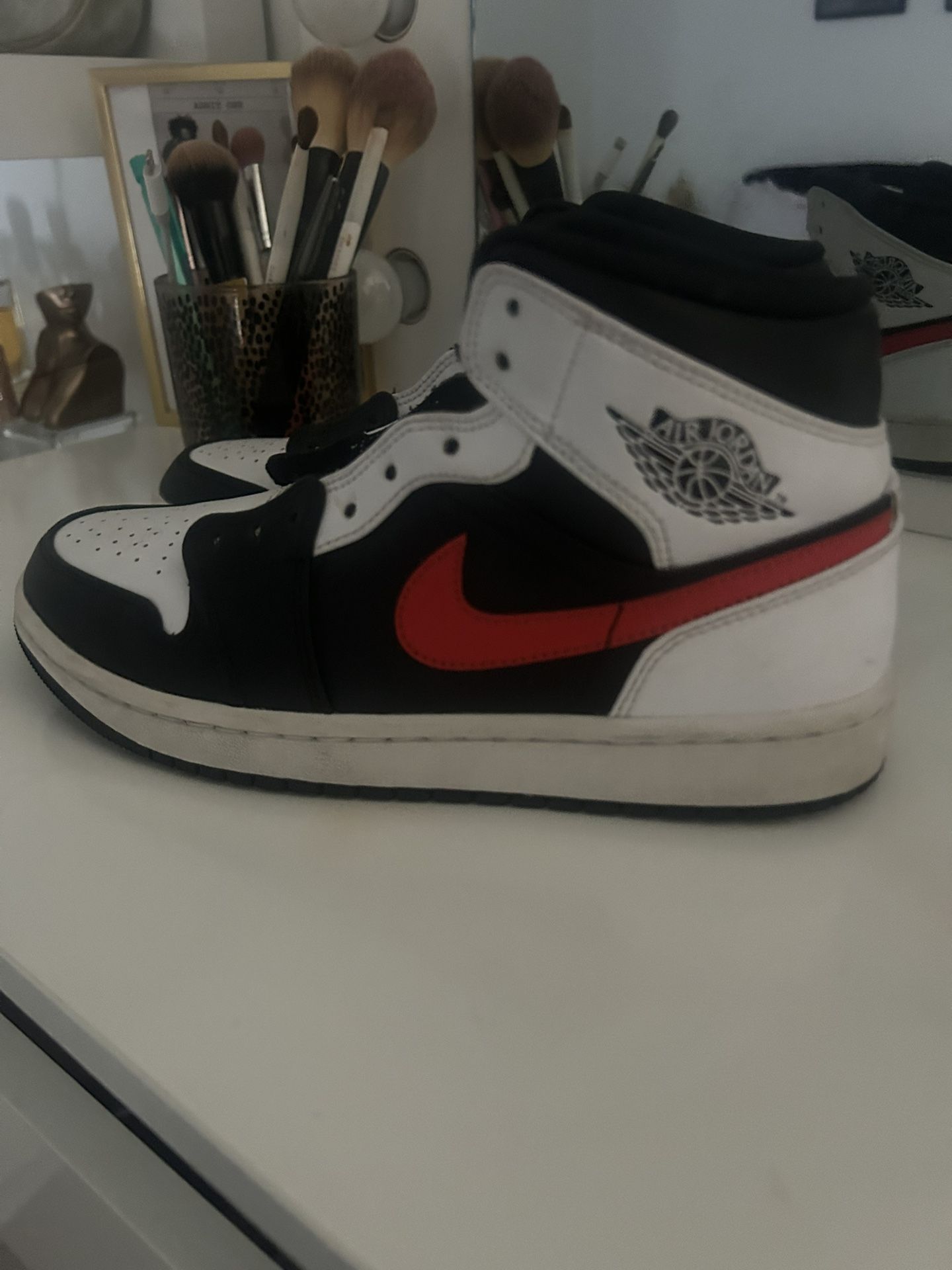 Black Chile Red White Jordan 1’s