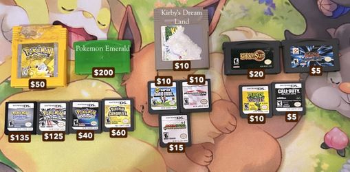 DS and Gameboy Games including Pokemon. Pickup. Located Coppell Tx. Sell or trade sealed pokemon.