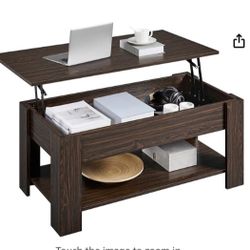 Espresso Lift Top Coffee Table Near New