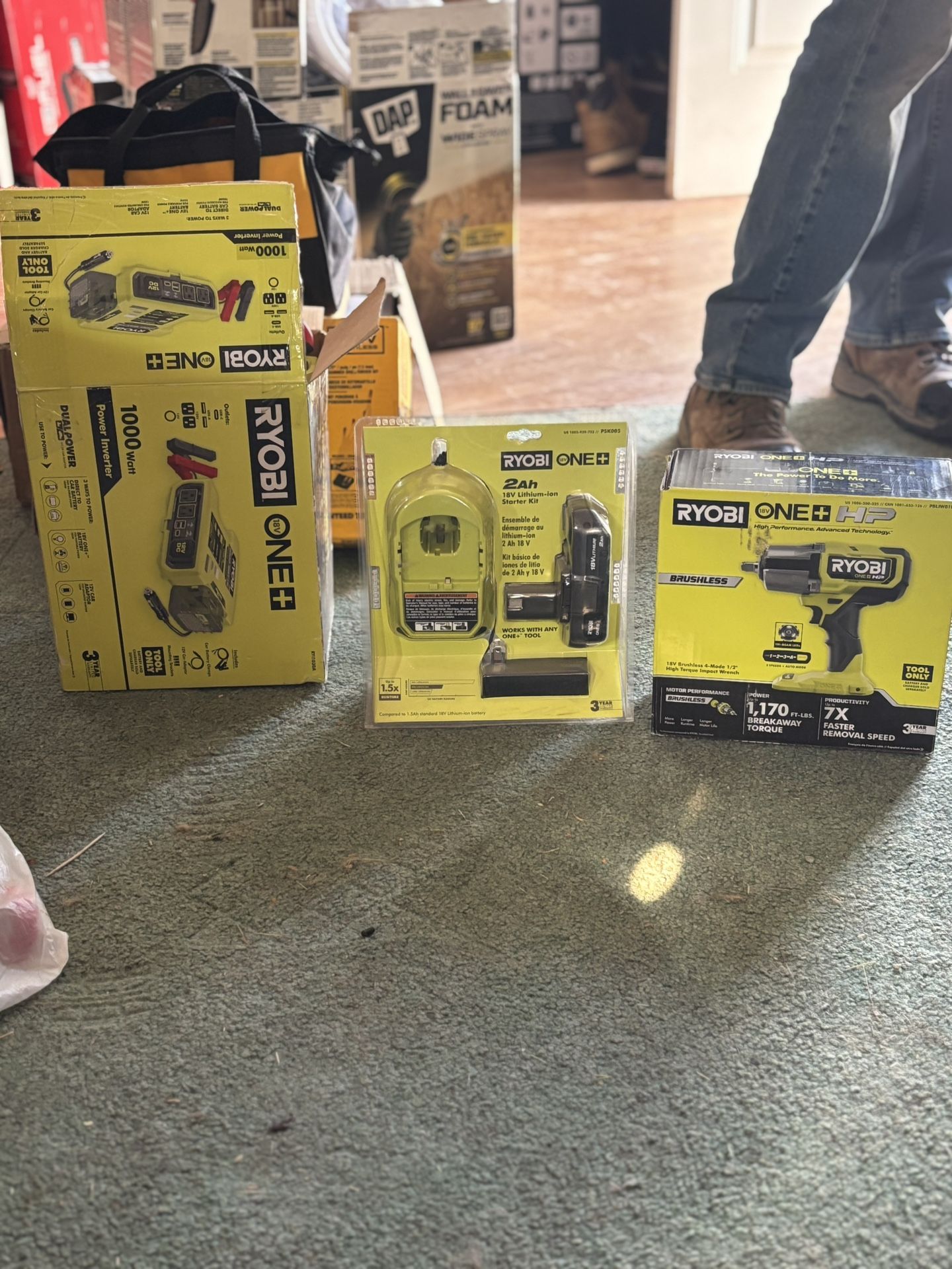 Brand New In Box’s Ryobi One Tools