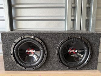 Sony Xplod Dual.  Subwoofer Enclosure Box Single Port Trunk. Sony Xplod 1100W