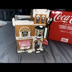 Vinatge 1987 Christmas Coca Cola Corner Drugstore