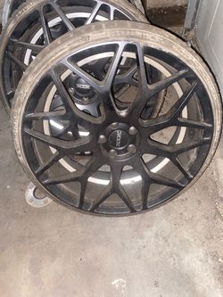 22inch XIX Matte Black Mesh Wheels with Tires