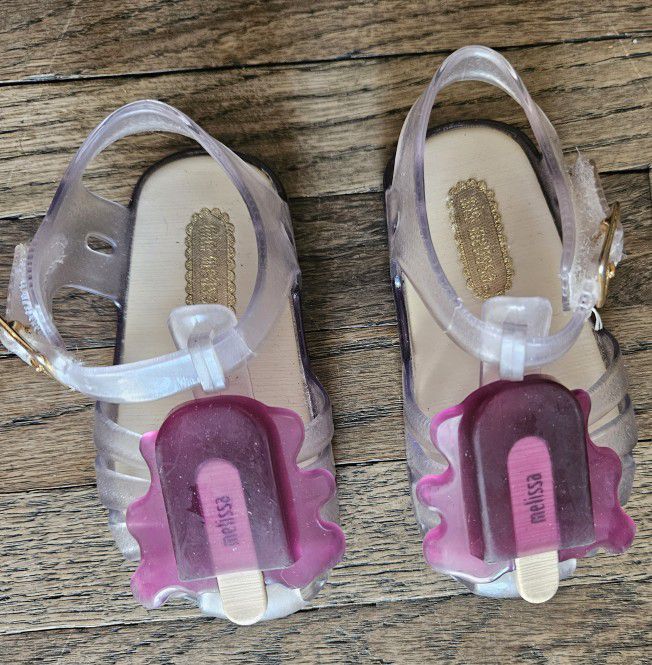 MINI  MELISSA  POPSICLE JELLY SANDALS TODDLER SIZE  5