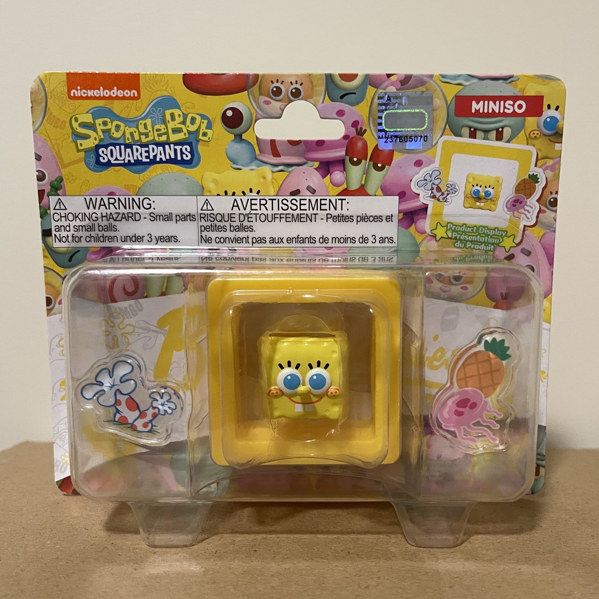 MINISO Nickelodeon SpongeBob SquarePants Collectible Figure (New in Box)