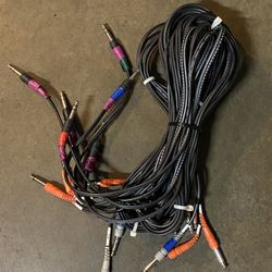 Insert Cable 6 1/4” TRS male to 12 1/4” TRS male 20 Feet 