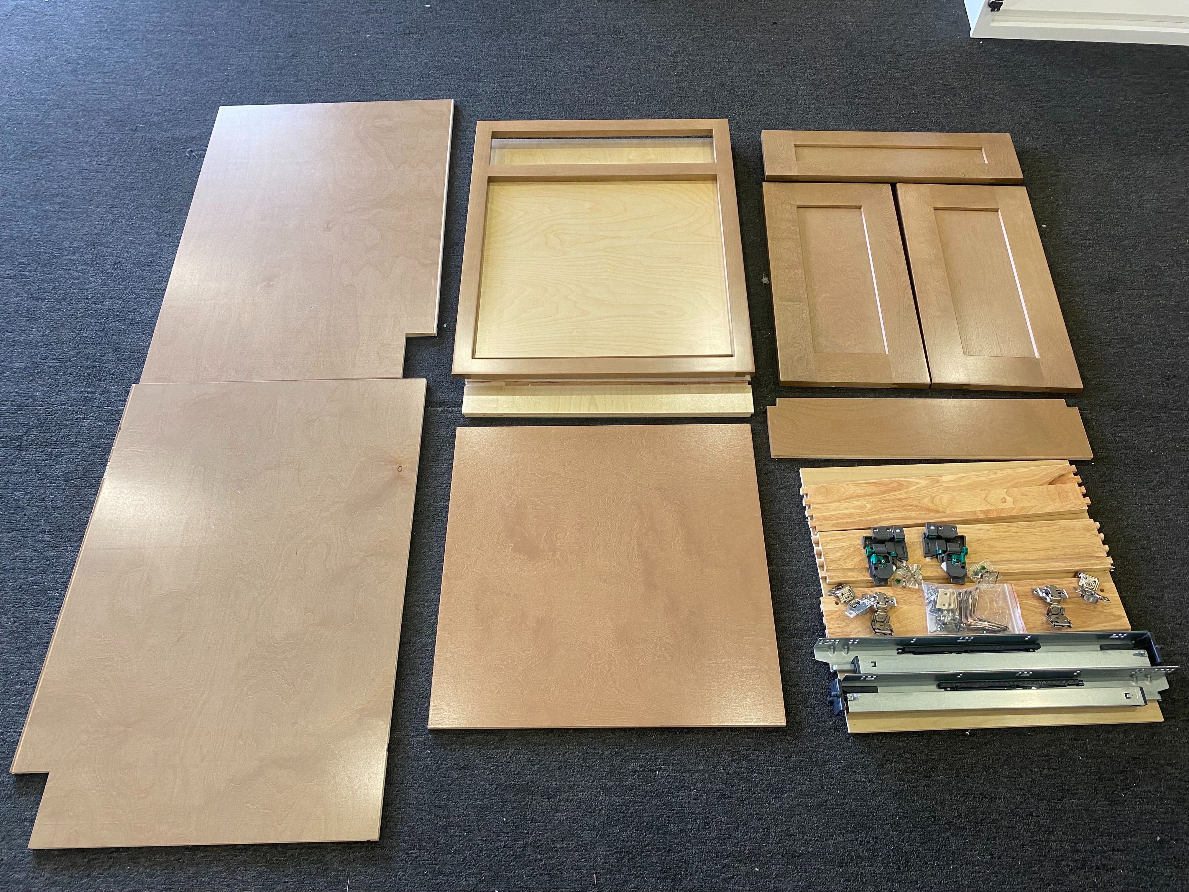 Real Wood Kitchen Cabinets Pre-Fab Quartz Countertops Wholesale