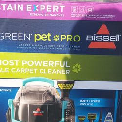 NEW BISSELL GREEN PET PRO STAIN CLEANER 