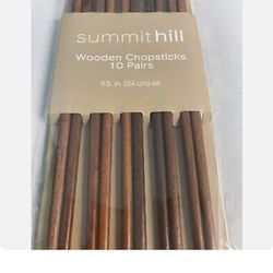 Summit Hill Wodden Chopsticks 10 Pair 