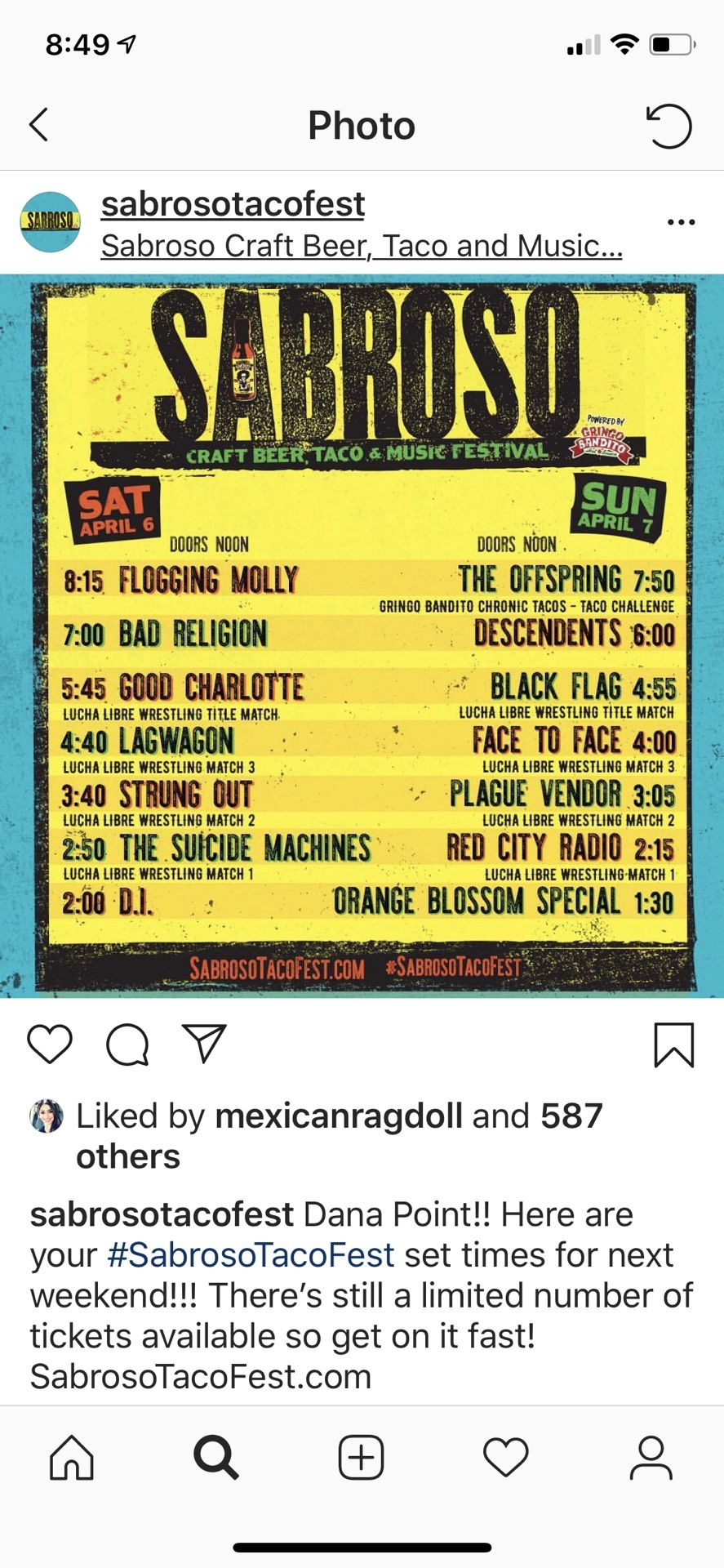 Sabroso Concert tickets