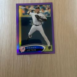 2012 Derek Jeter Purple Refractor Card