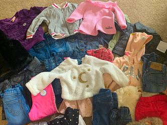 Bag of little girls clothing