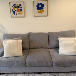 Living Spaces Harper Sofa – Gray