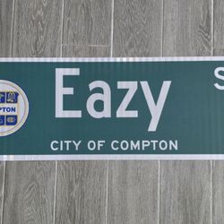 City Of COMPTON EAZY ST ALUMINUM REFLECTIVE STREET SIGN 