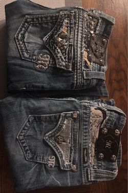 2 pair Miss Me jeans size 26