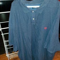 CHAPS Navy Blue Short Sleeve Polo