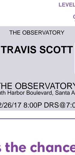 Travis Scott December 26-27