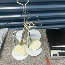 Seven doll stands