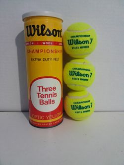 Vintage Wilson Three Tennis Balls 