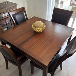 Wooden Dining Table And Chairs