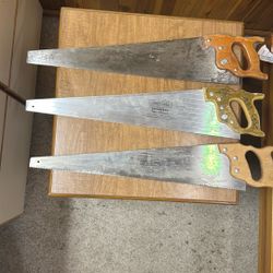 Superior, Craftsman, And Stanley Crosscut Saws. Make Me An Offer