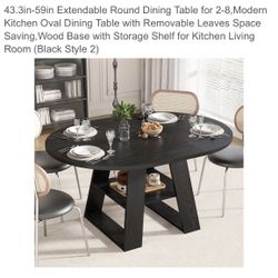 Brand New Dining Table Black